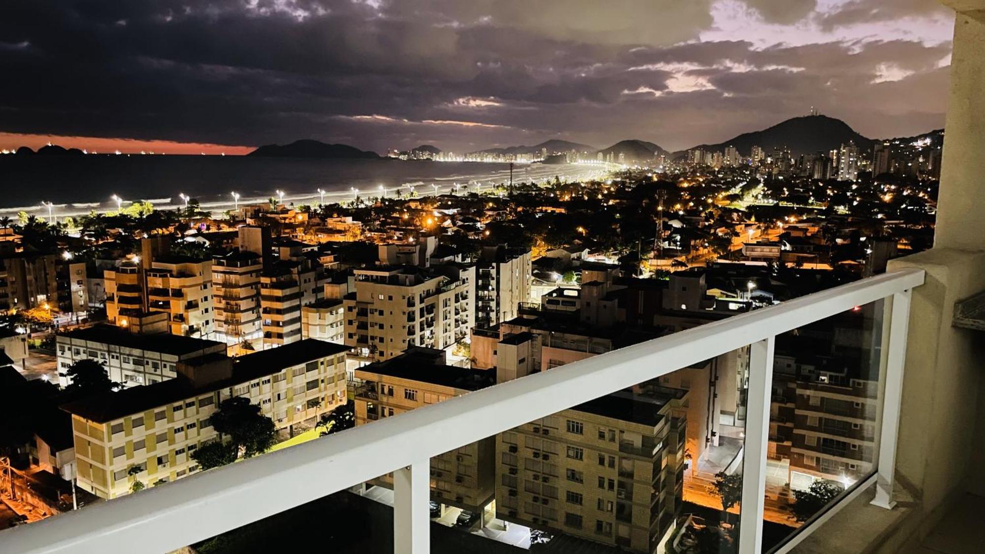 Varanda Gourmet e Vista Maravilhosa para o Mar Guarujá Exterior foto
